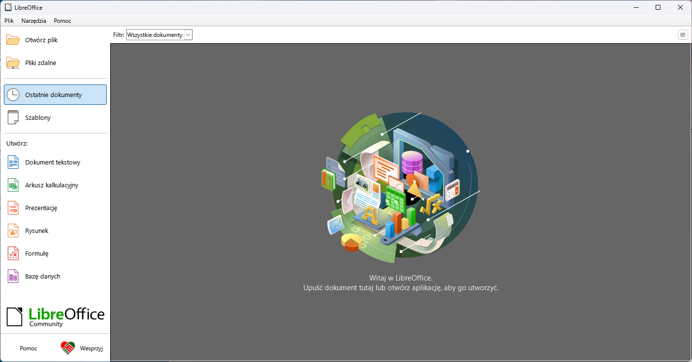 Jakie moduły są wbudowane w libreoffice?